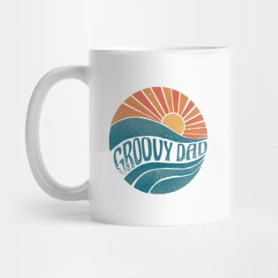 Sunset with groovy quote Mug